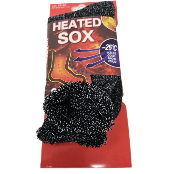 Men’s Heated Winter Socks, 3-Pack – Ultra-Warm, Cozy  Cold Winter Weather, NEW - Picture 3 of 3